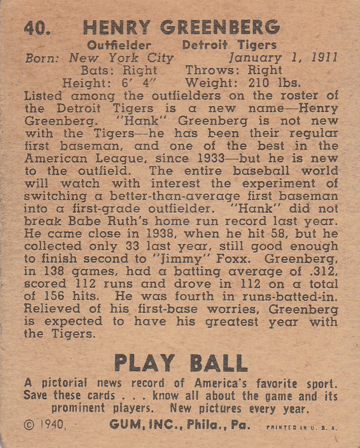 Hank Greenberg