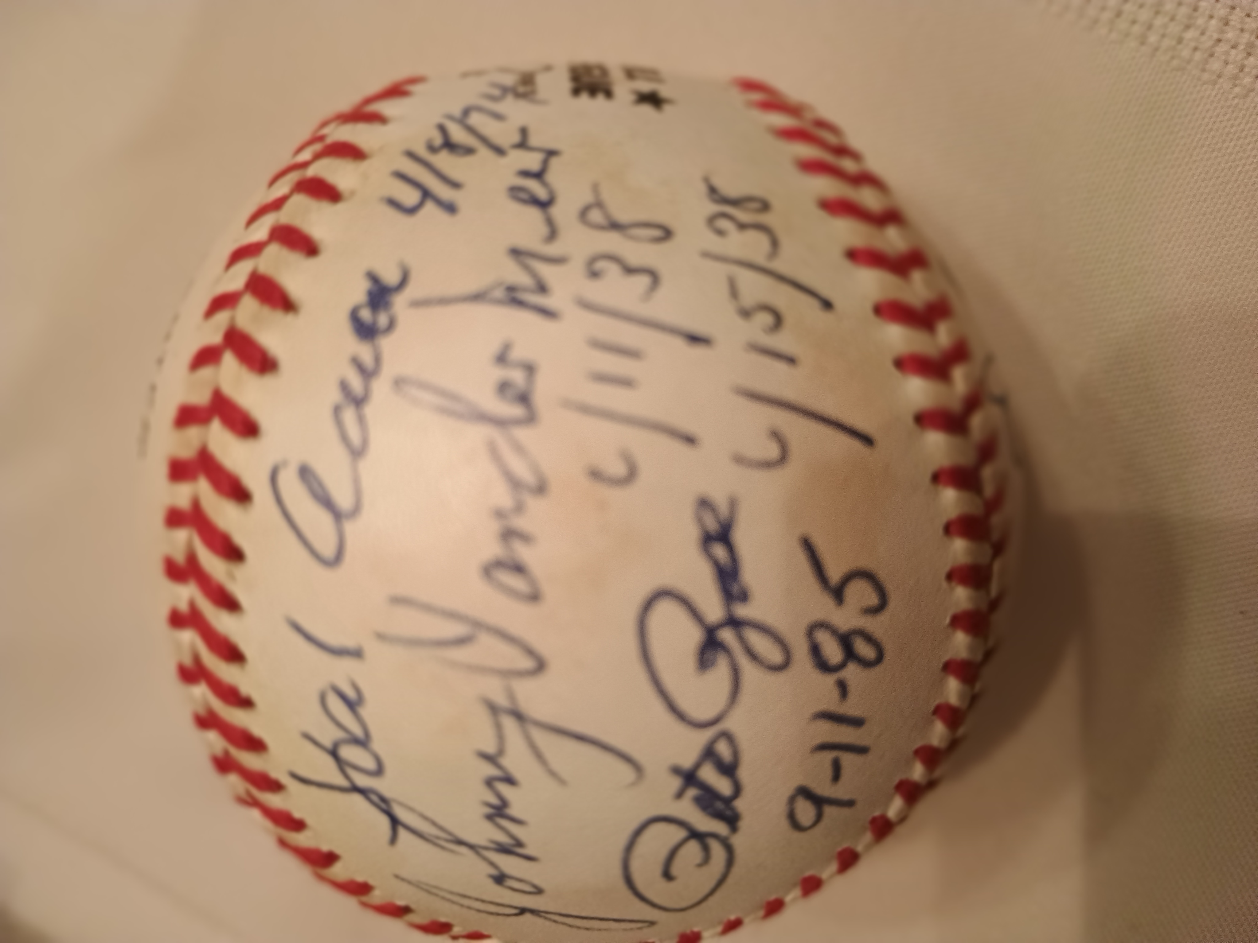 A Special Baseball of historical accomplishments