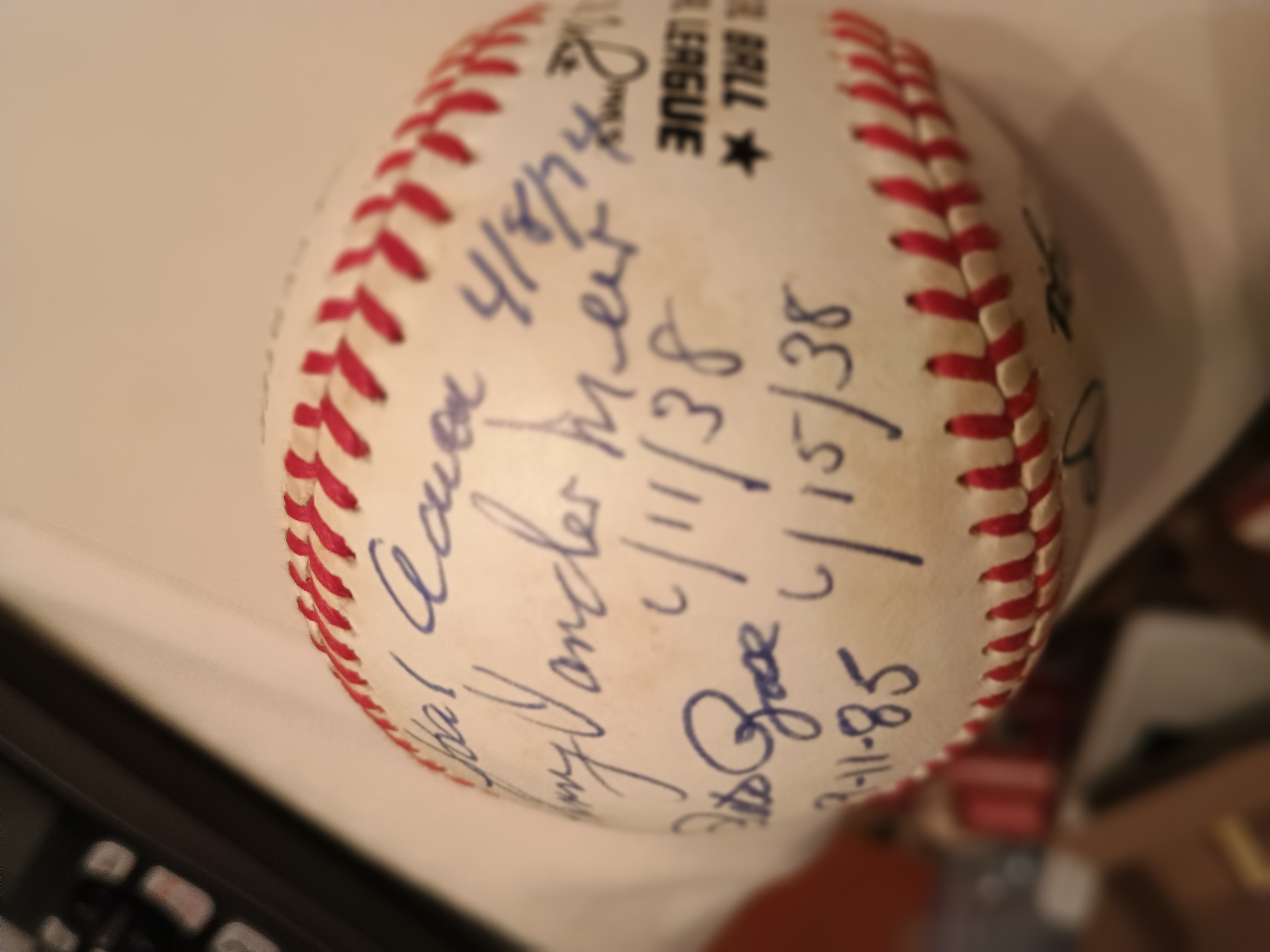 A Special Baseball of historical accomplishments
