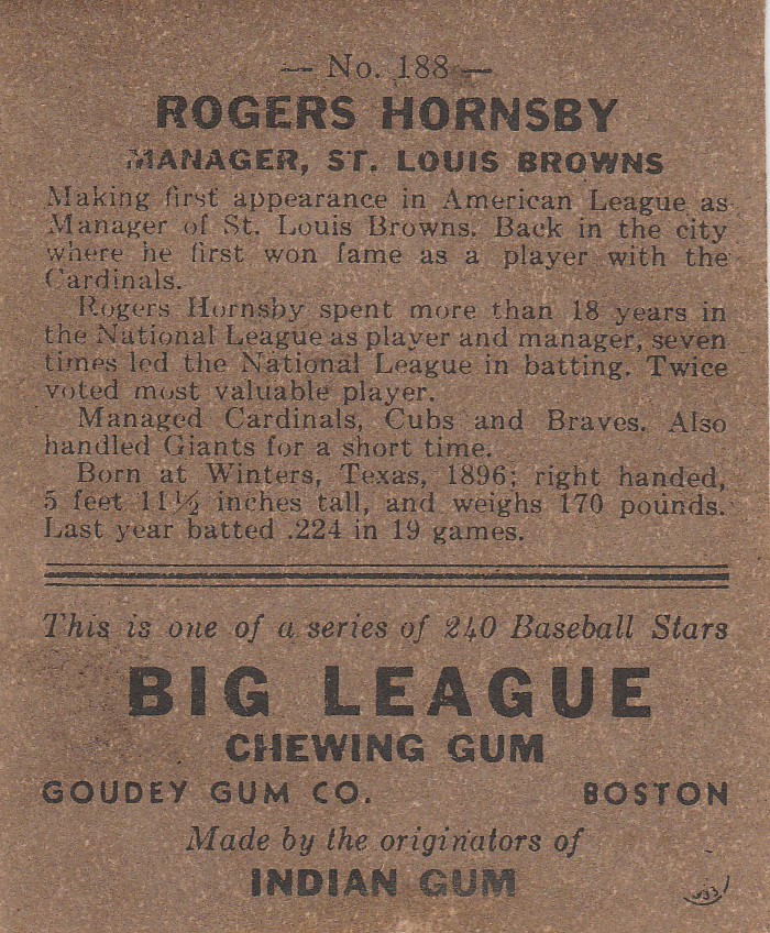 Rogers Hornsby