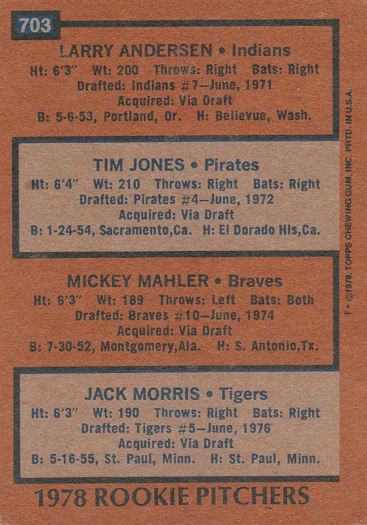 Jack Morris RC